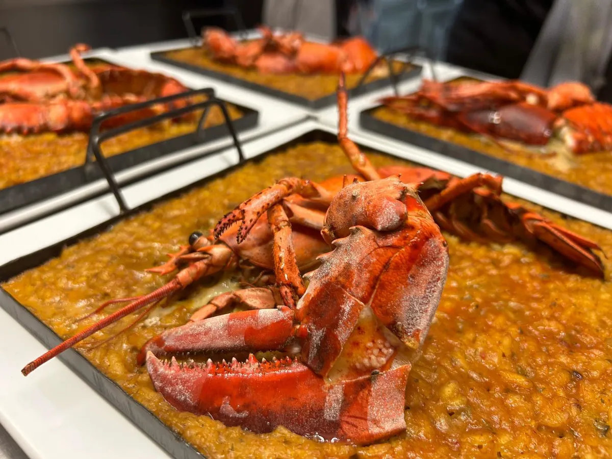 Freshly made lobster rice at La Estrella 1924