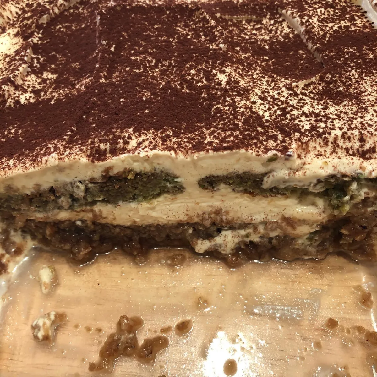 Homemade tiramisu at La Estrella 1924